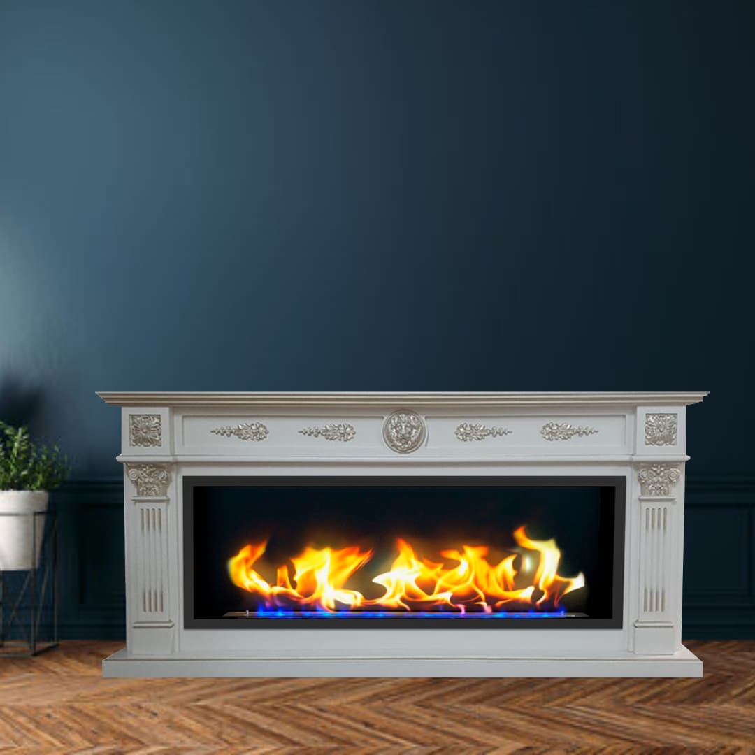 Биокамин в линейном портале "Русский огонь" Колизей с защитным стеклом по цене 107 600 руб.