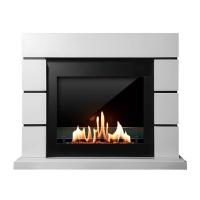 Биокамин в портале SteelHeat Alaska, стекло, стемалит Биокамин в портале SteelHeat Alaska, стекло, стемалит