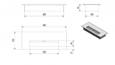 Биокамин Kratki MISA гранит по цене 