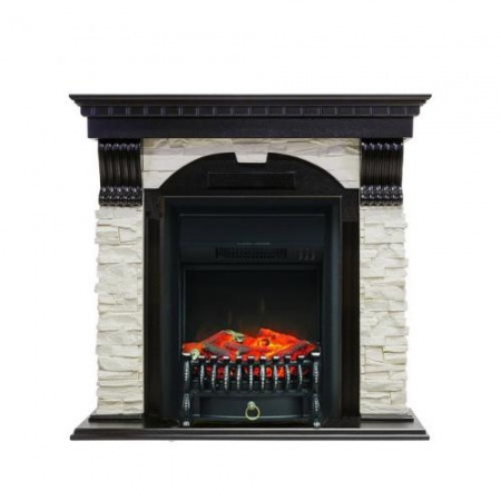 Dublin арочный сланец белый (темный дуб)+Fobos FX Black