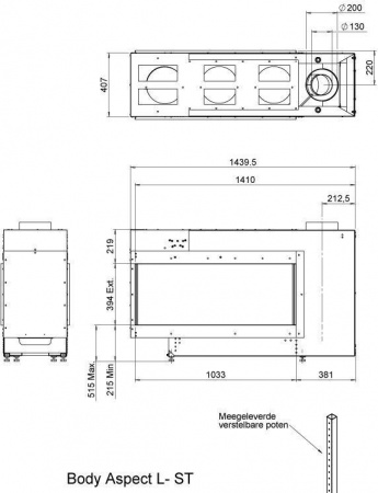 Газовый камин Faber Aspect ST L Газовый камин Faber Aspect ST L